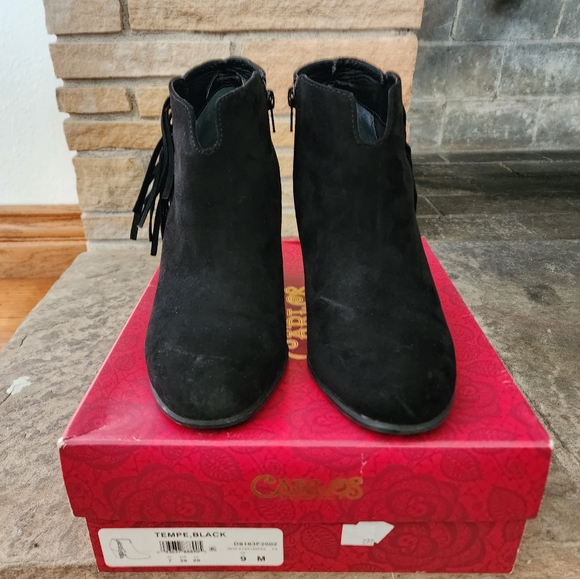 Black Carlos Santana Booties - Picture 2 of 6